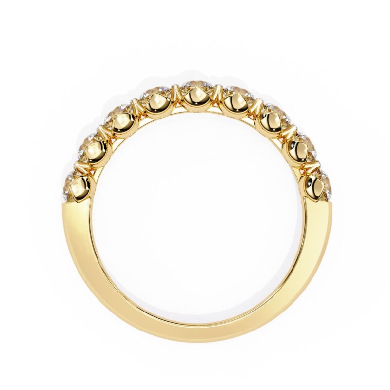 Round Moissanite Wedding Band For Women - Image 10