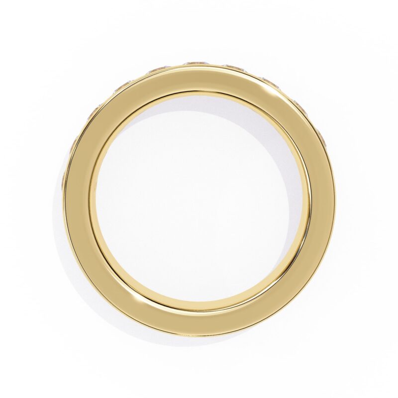 Round Moissanite Wedding Band For Women - Image 9