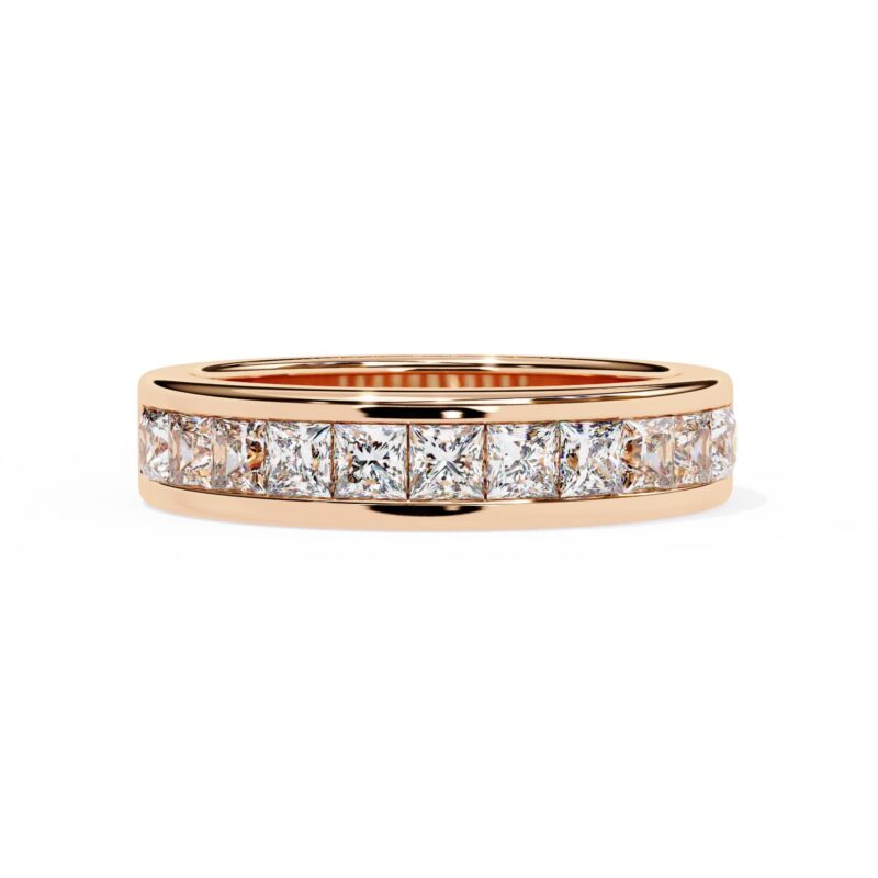 Princess Cut Moissanite Wedding Band For Women - Image 10