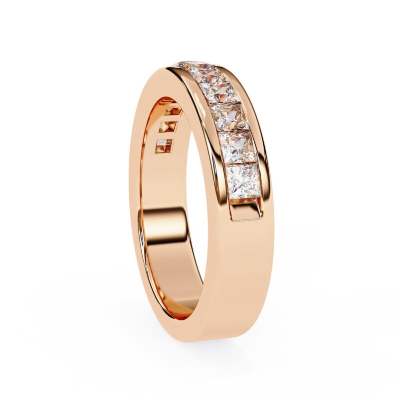 Princess Cut Moissanite Wedding Band For Women - Image 6