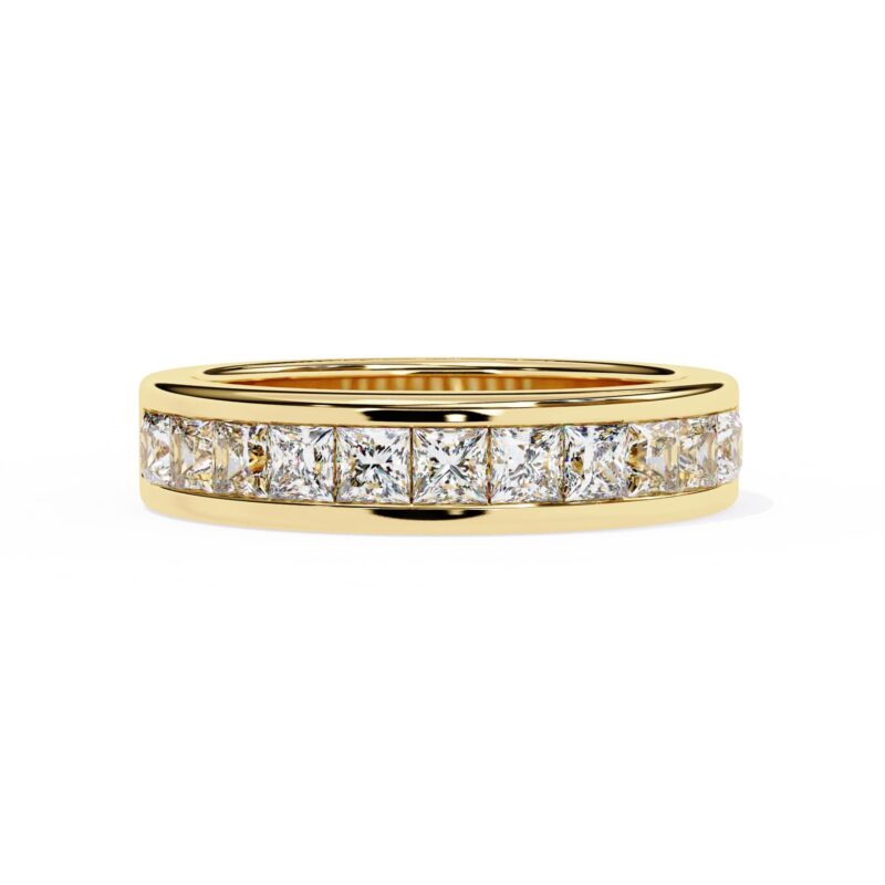 Princess Cut Moissanite Wedding Band For Women - Image 11